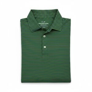 VINEYARD VINES Performance Bradley Striped Sankaty Blue Green Polo Small NWT